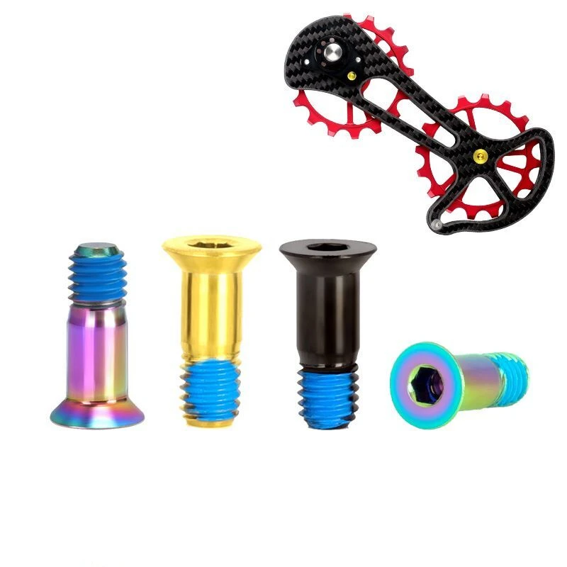 High Precision Gr5 Flange Head Hex Titanium Screws Multicolor Factory Price M3 M8 Thread Sizes 4mm Motorcycle Parts Nickel