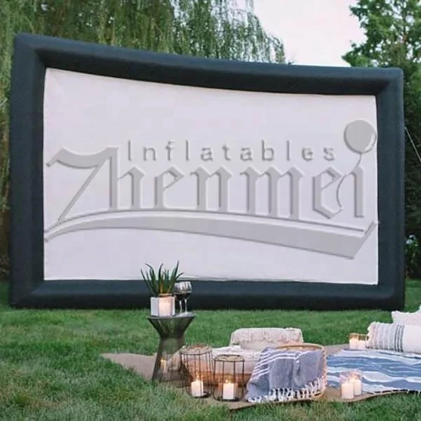 Zhenmei Outdoor Backyard Projection Air Movie Screen inflatable Cinema Screen For Sale
