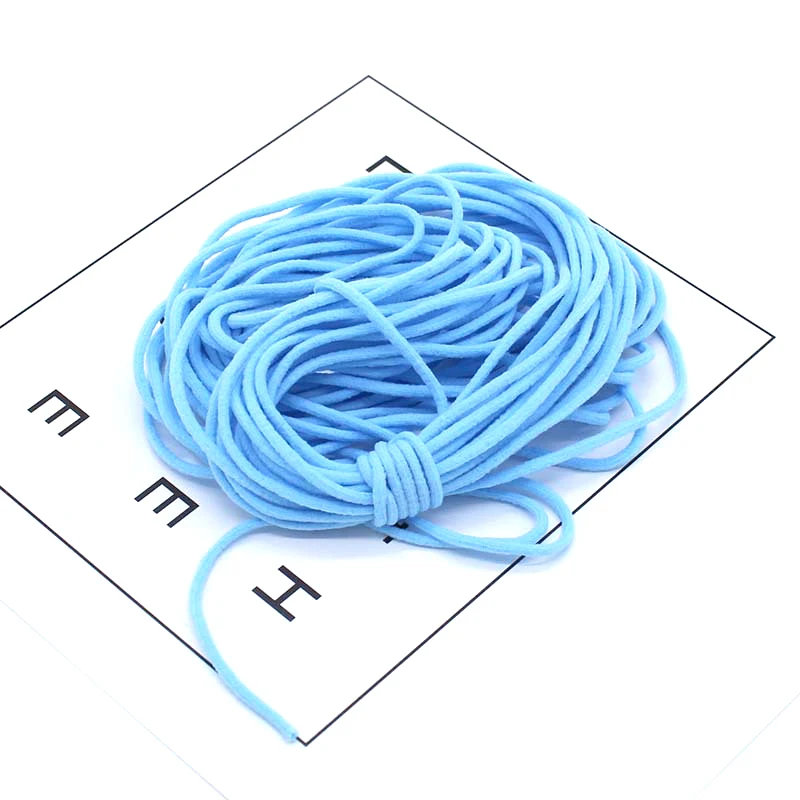 
Manufacture Adjustable Round Type Elastic Mask Earloop For Nonwoven Face Mask Ear Loop 