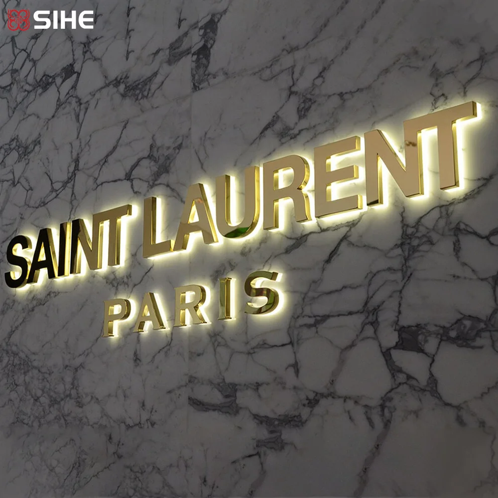 custom size  high quality  acrylic back lit letetrs sign for business