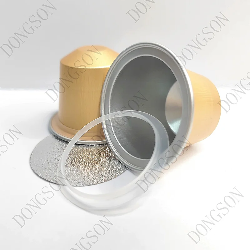 High quality K-cup aluminum foil lids coffee capsule nespresso compatible pods with printed aluminum foil heat seal lids