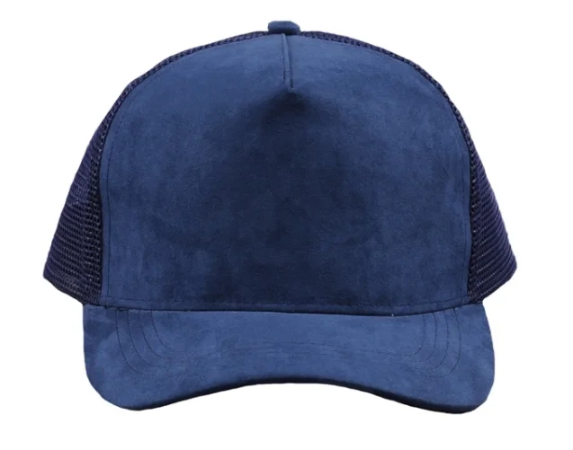 Custom Embroidery Logo Suede Trucker Hats Mesh Cap Wholesale