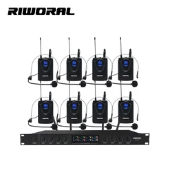 HM280 professional conference room lecturer mic 1 to 8 wireless headset microphone