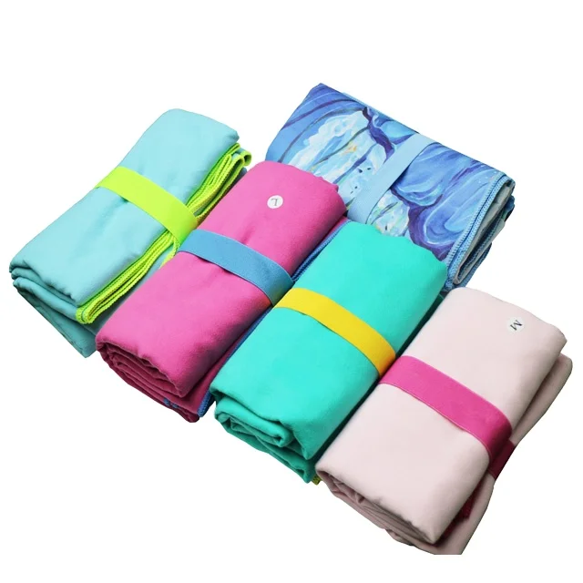 Оптовая продажа большое полотенце из микрофибры для путешествий спорта йоги