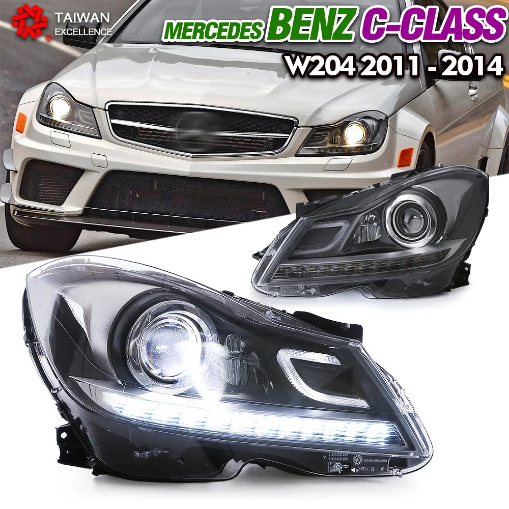 headlight For mercedes benz w204 headlight led lamp C 180 C250 2012 2013 2014 C63 Headlamp