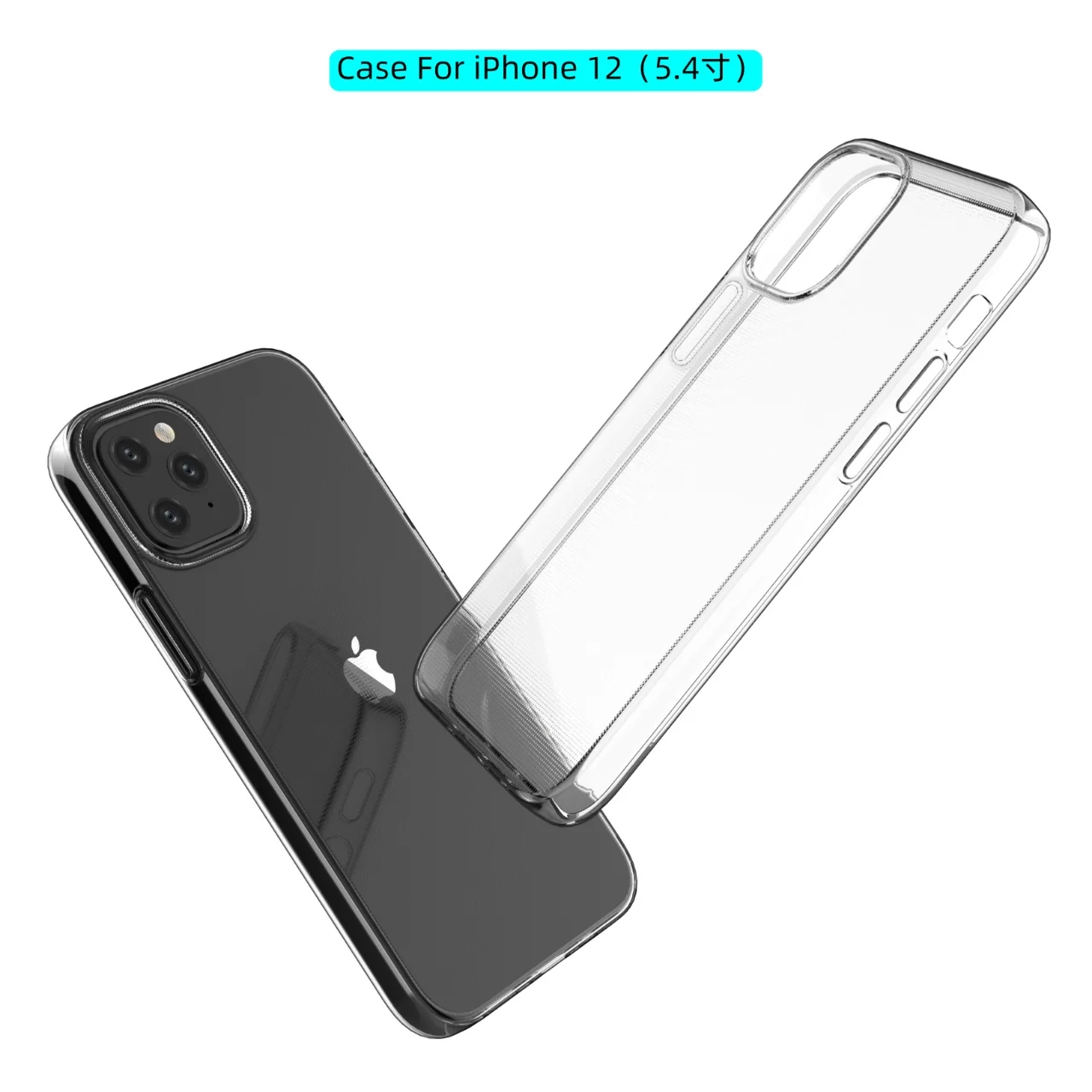 Free Sample Ultra-thin Tpu Low MOQ transparent clear tpu mobile cell phone case for iphone 12/13 14 pro max