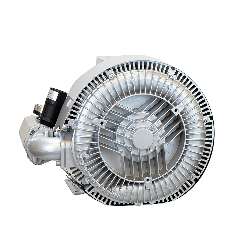 double stage 7.5kw high pressure electric goorui side channel regenerative air ring blower