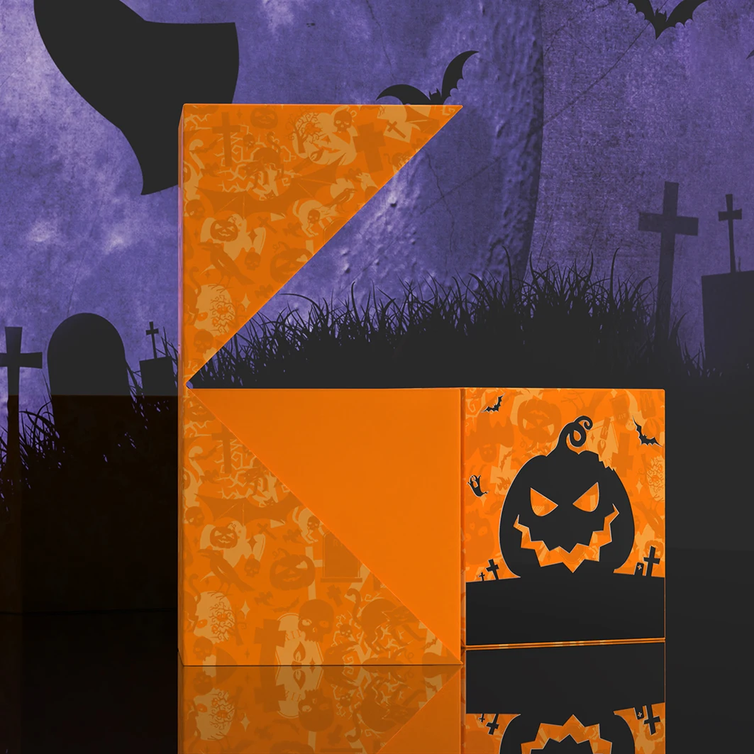 China Wholesale Custom Halloween Packaging Design Cardboard Gift Candle Packaging Box for Baseball Boxes with Logo Packaging Box