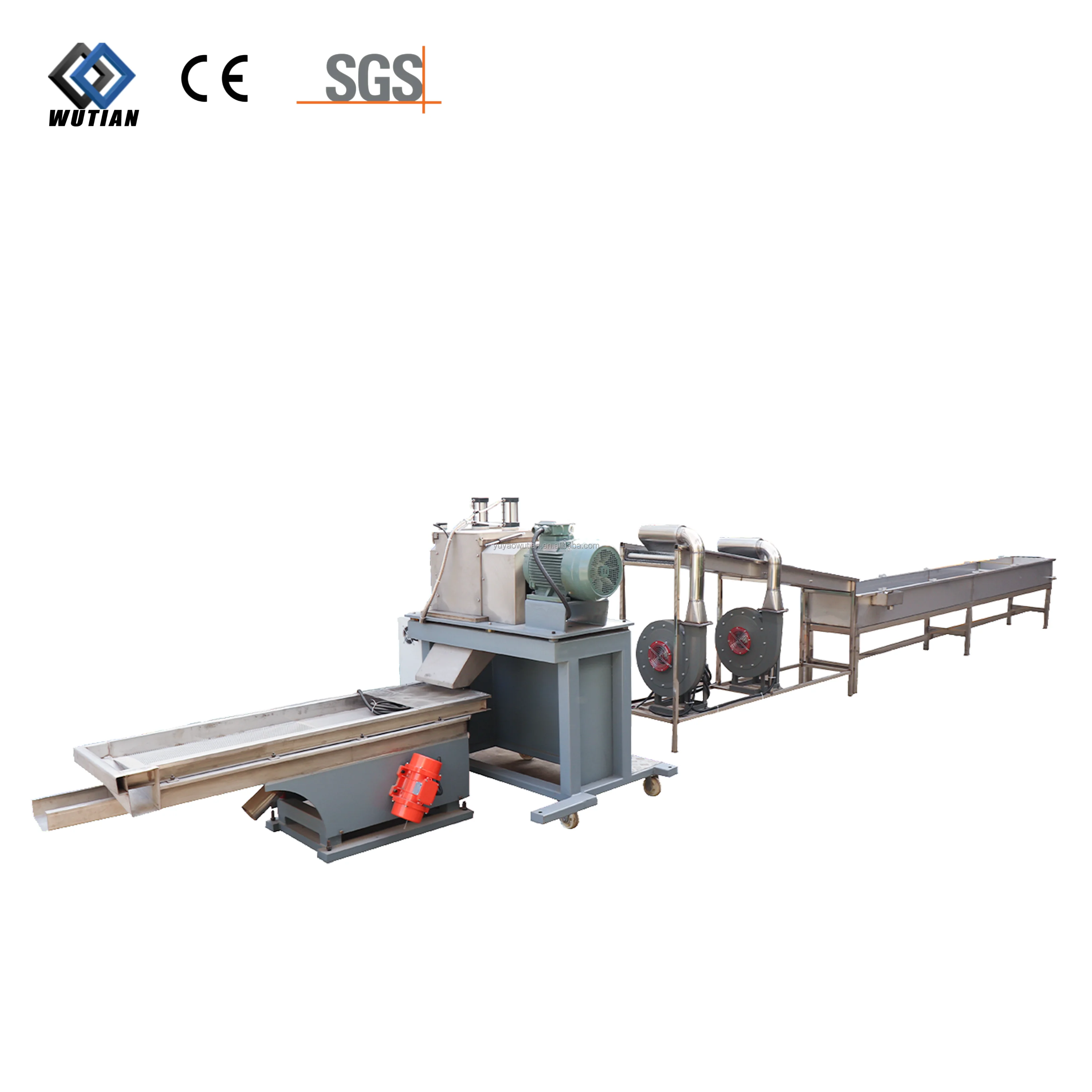 Plastic Recycling PP LDPE Two Stage Single Screw Granulating Extruder Line Automatic Plastic Recycling Machine LDPE washing line