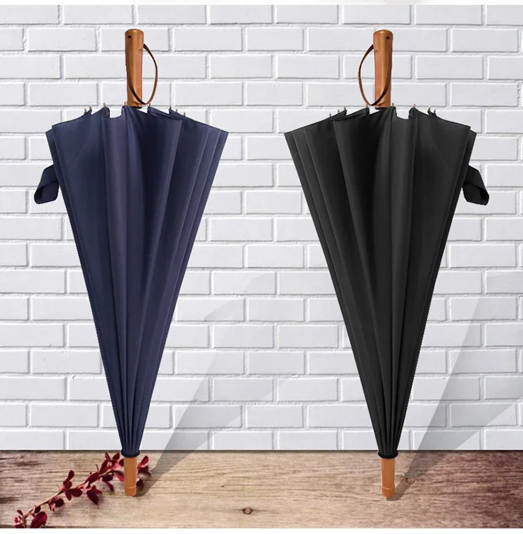 23inch *16k Customized wooden handle  beach umbrella