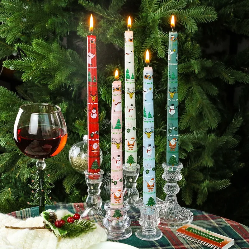 Candle vendors wholesale home decoration Christmas cheap colorful candles