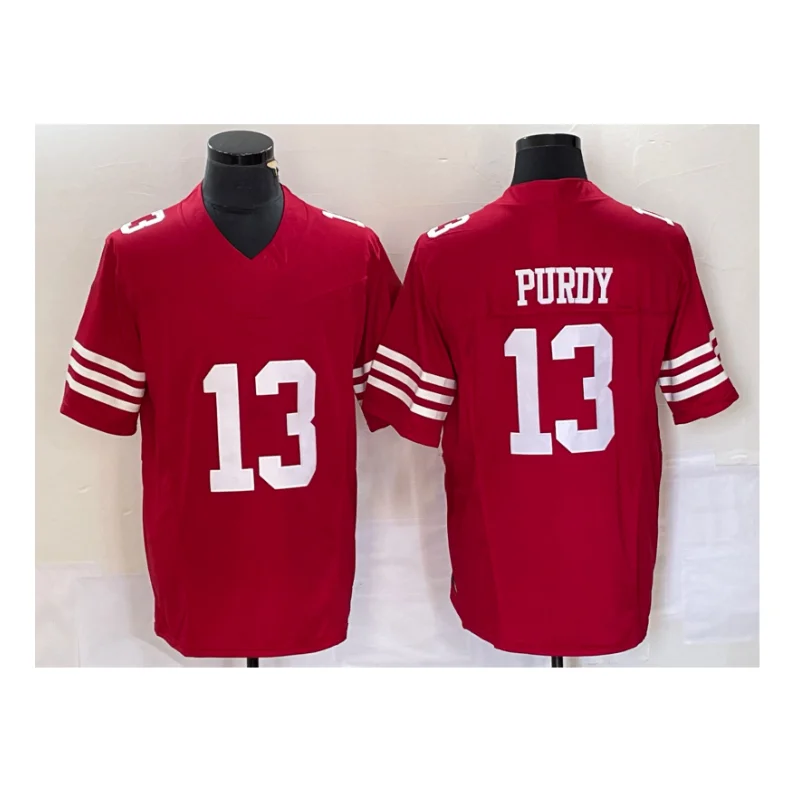 New Wholesale Stitched American Football Jerseys  85 George Kittle 23 Christian McCaffrey 1 Deebo Samuel Sr jersey