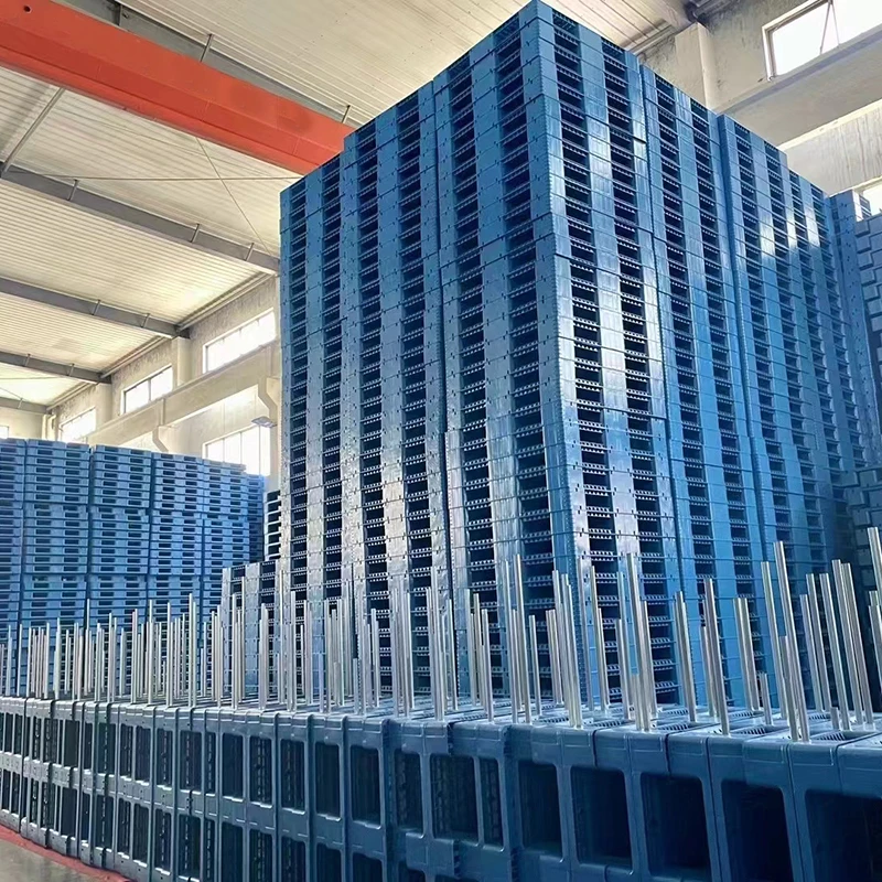 Hot Selling 1100*1100mm Single Side Plastic Pallets High Quality Light Weight Durable and Eco-friendly for Logistics Storage