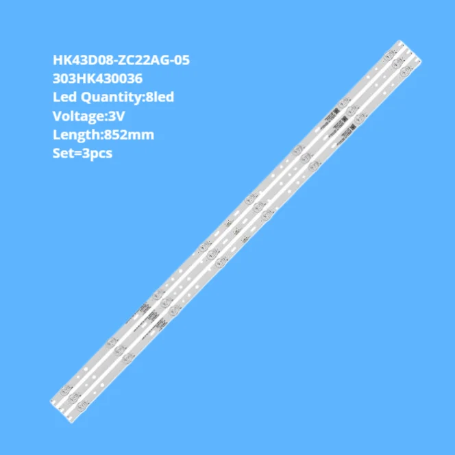 Led bar Light HK43D08-ZC22AG-05 303HK430036 for Opel 43T8S Sanyo 43CE2532A1 43CE210G1 Backlight Tv