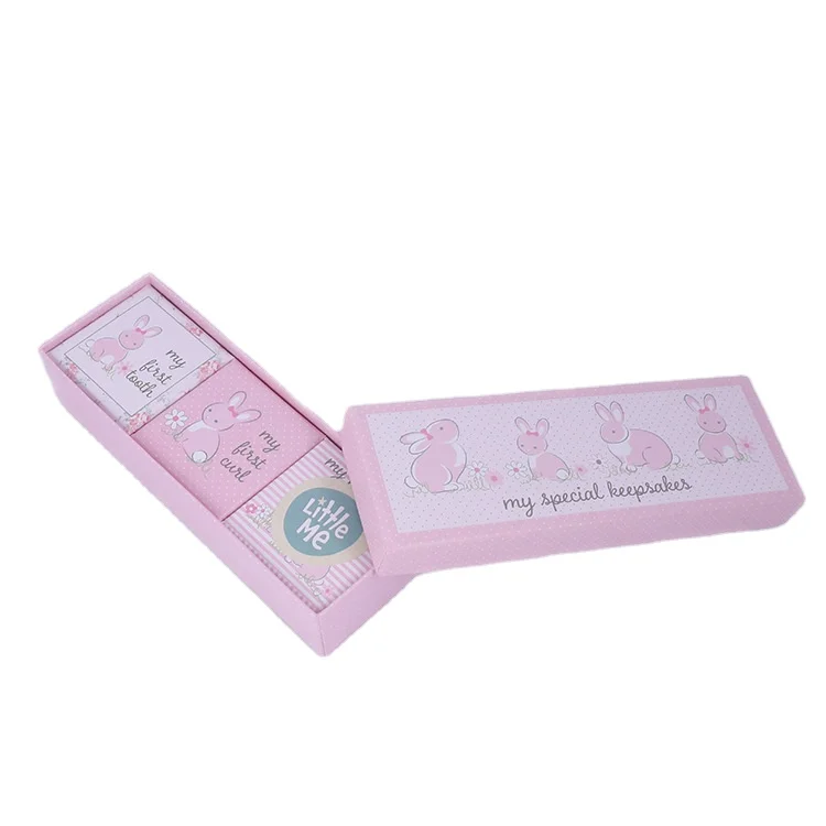 Customized printing cute packaging clothes sock box packaging for 1 set