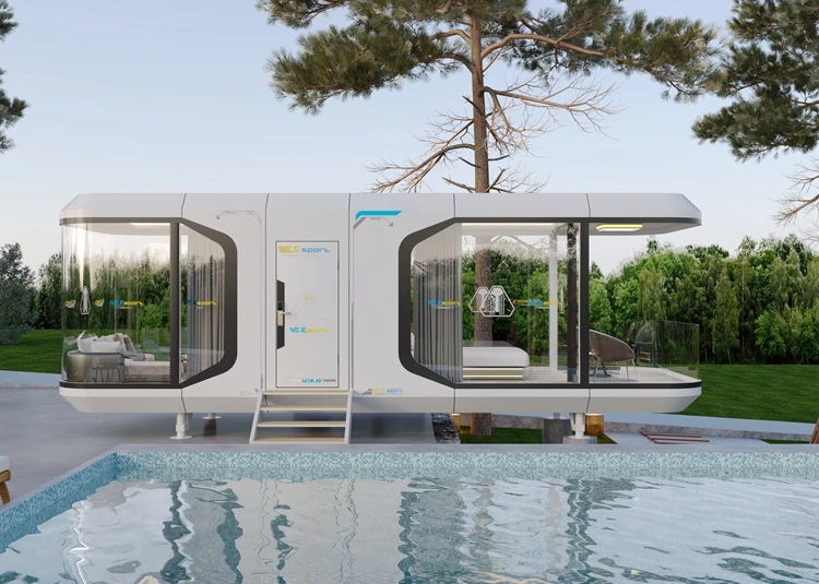 Tiny House Modern Luxury Furniture Fashion Design Sleek and Durable Living Spaces Now Available Aluminum Capsule Houses