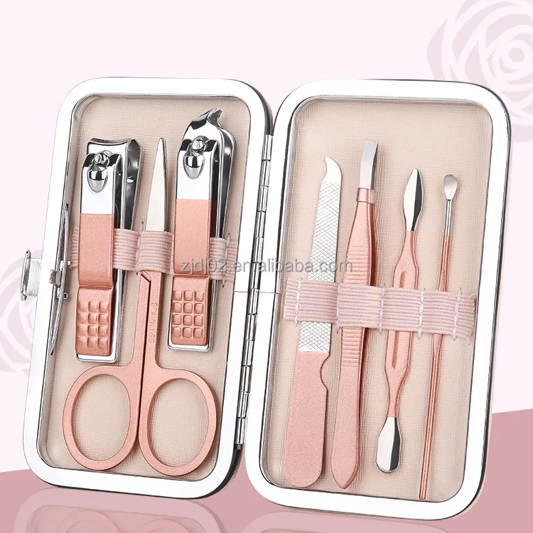 7.8.9.10.12 pieces set beauty nail tool set manufacturers gift custom LOGO nail clipper nail clipper set for baby