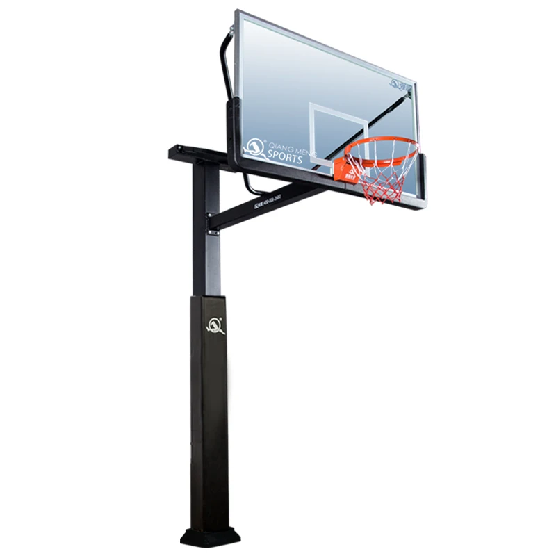 Durable Use Steel Structure Customize Professional Basketball Hoop  Inground Basketball Hoop Height fixed 10 Feet