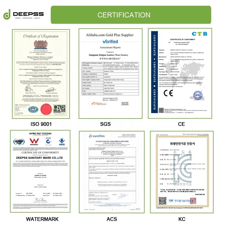 Deepss European Style Brass Rainfall Thermostatic Bathroom Shower Waterfall Mixers Bath and Faucet Shower Set