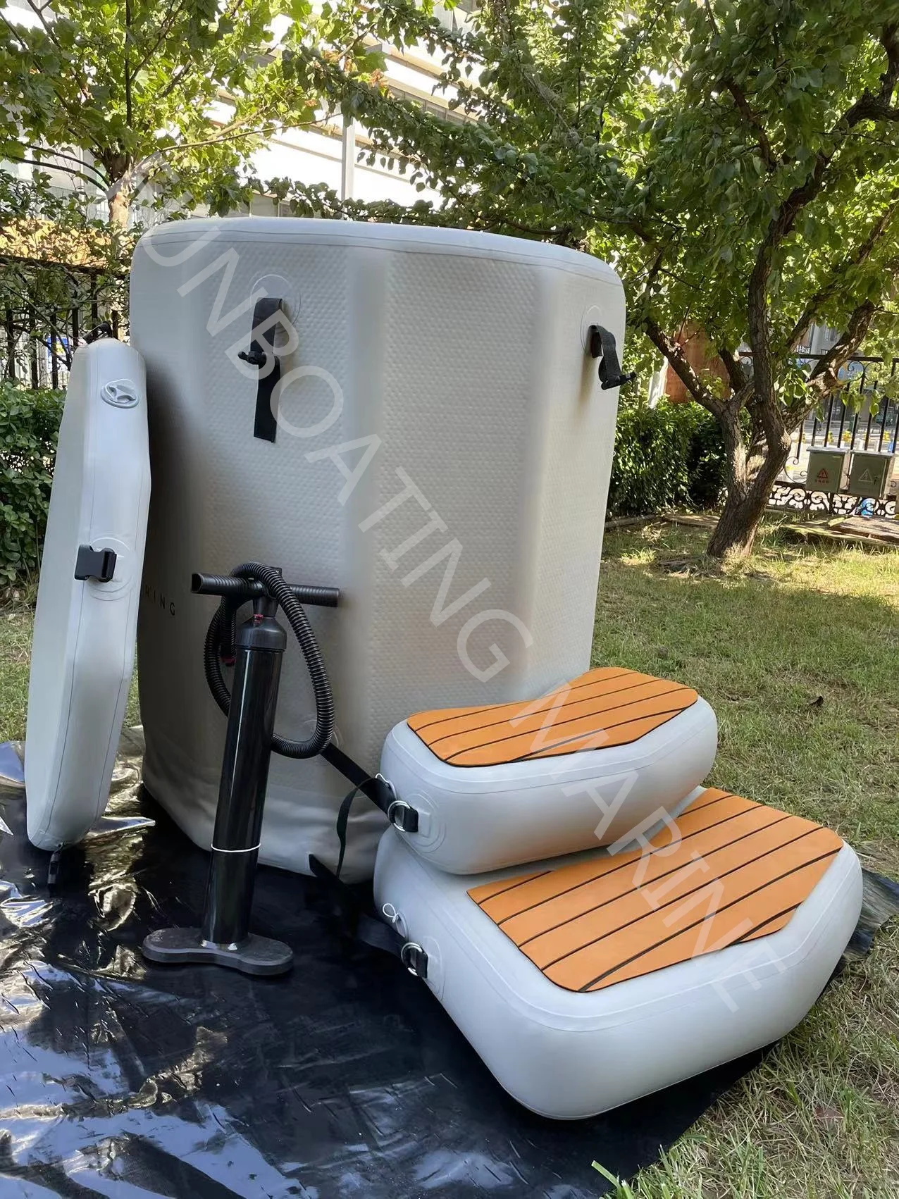 Manufacturer ice bath recovery tub inflatable cold plunge bath tub with lid