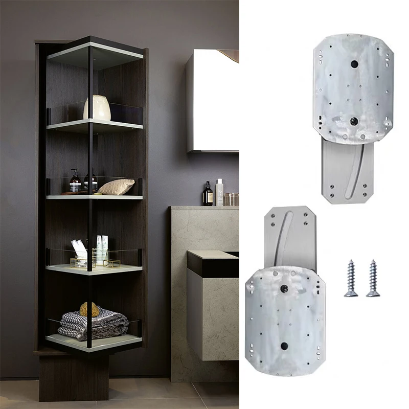 Island Accessories Bedroom Beautiful Organizer Bookcase Book Cabinet Corner Rack For Kitchen 180 Degree Rotating Storage Shelf