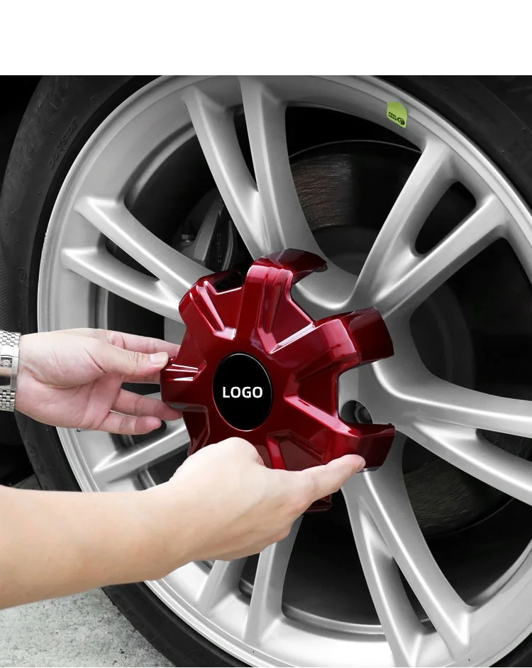 2021 Customized Car Wheel Decoration For Model Y Hub Caps Wheel Cover Wheel Hubcaps 7 Claw Center Hub Cover
