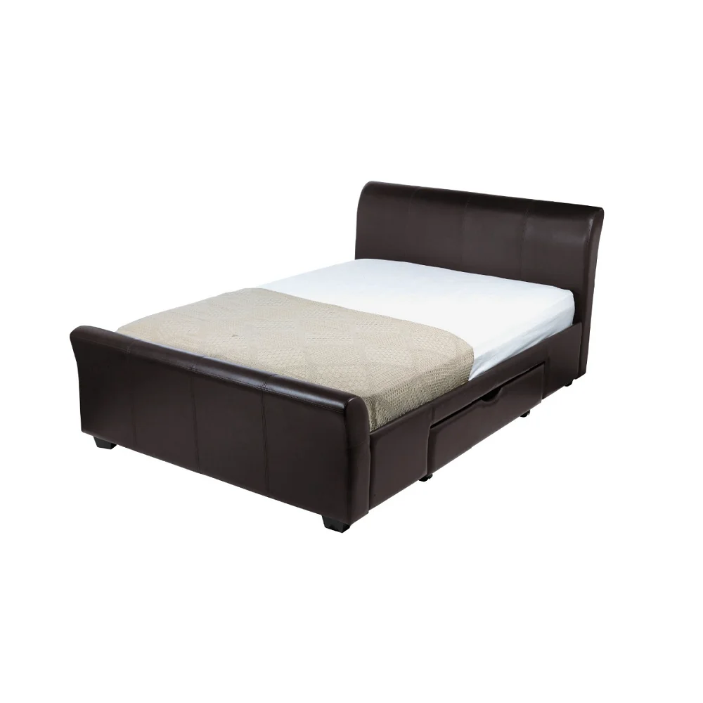 
sleigh bed with drawers 