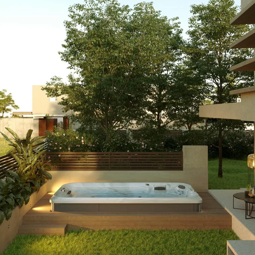 Child-Friendly PVC Sun Loungers with Aboveground Outdoor Swimming Pool Cover Spa Pool with Stylish Design