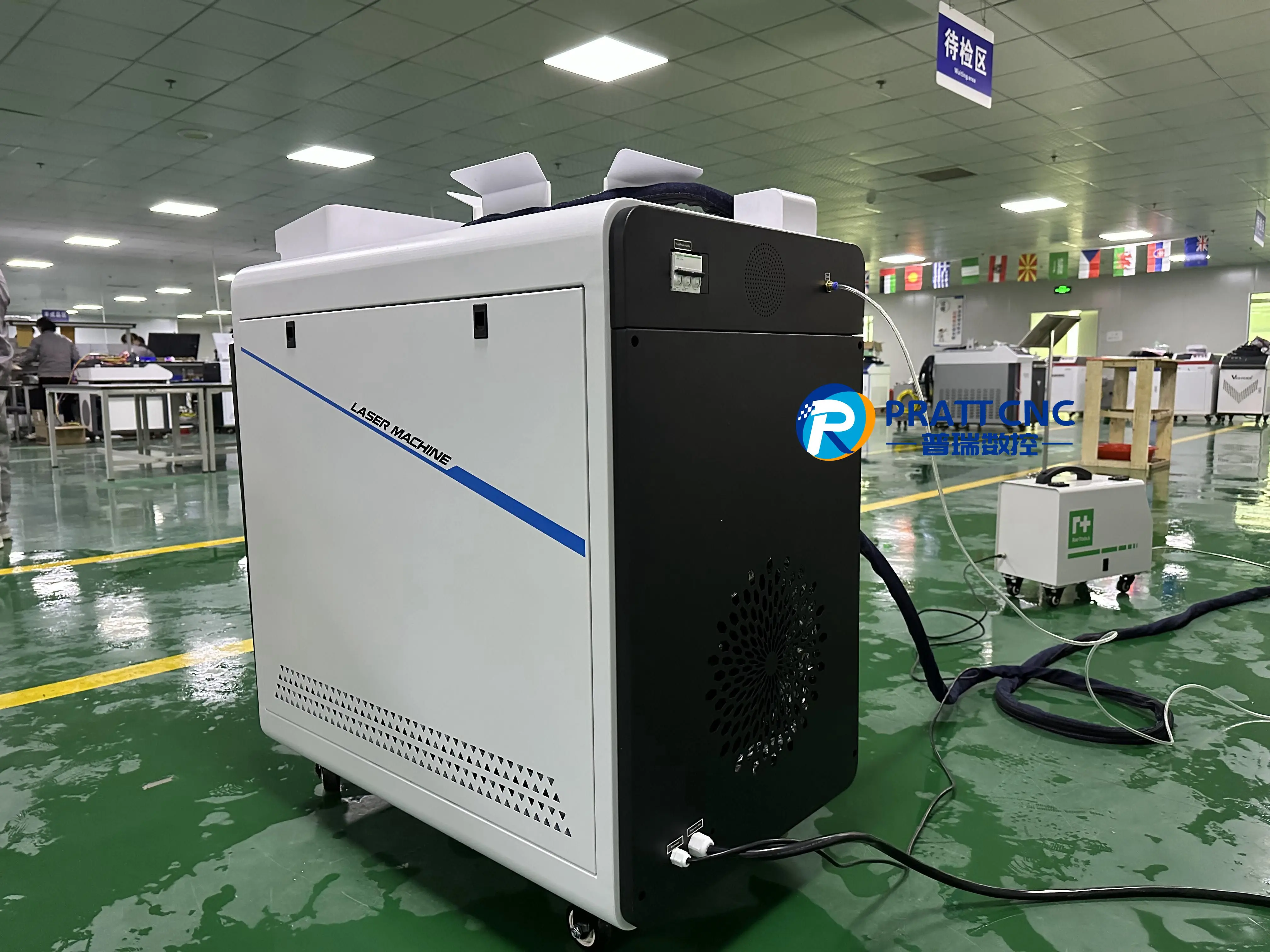 4in1 Laser Welding Machine Handheld Laser Welder with Automatic Double Wire Feeder for Metal 6000w