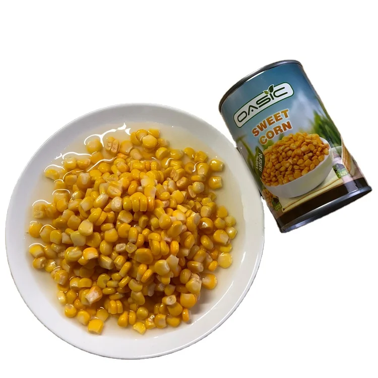 Сладкая кукуруза в олове 340 г/250 г консервированная сладкая из Китая