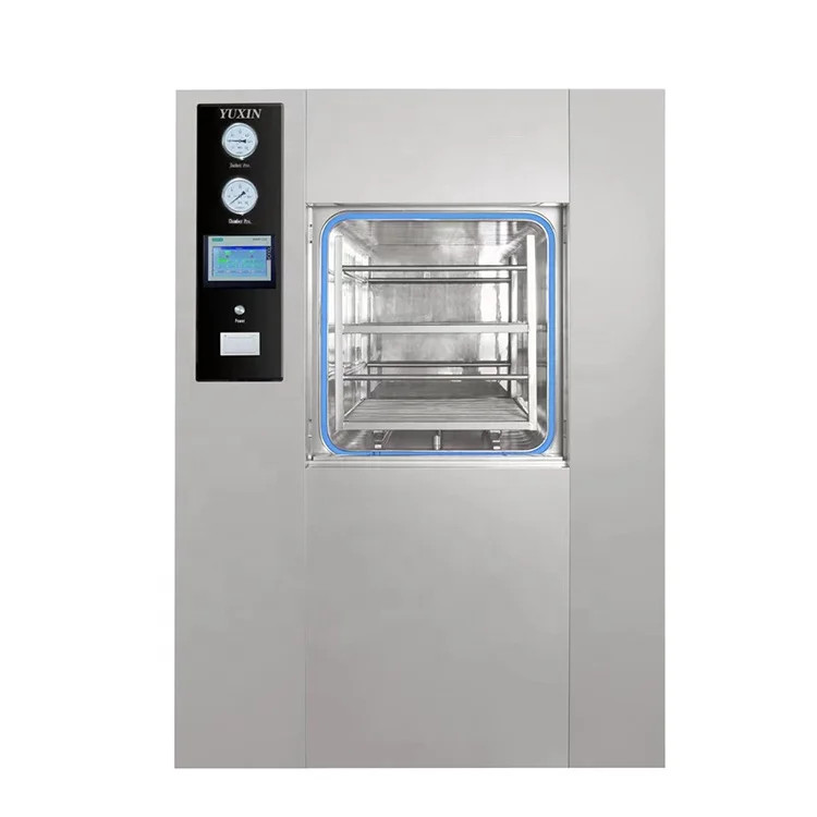 VST-0.36 Double Door Pulse Vacuum Autoclave 7 Inch Color Touch Screen 304 Stainless Steel Disinfection Equipment