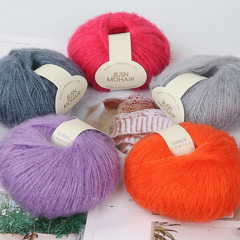 2021 59 Colors New Soft Pure Cashmere Wool High Quality Mohair Yarn Merino Hand Knitting Wool Yarn