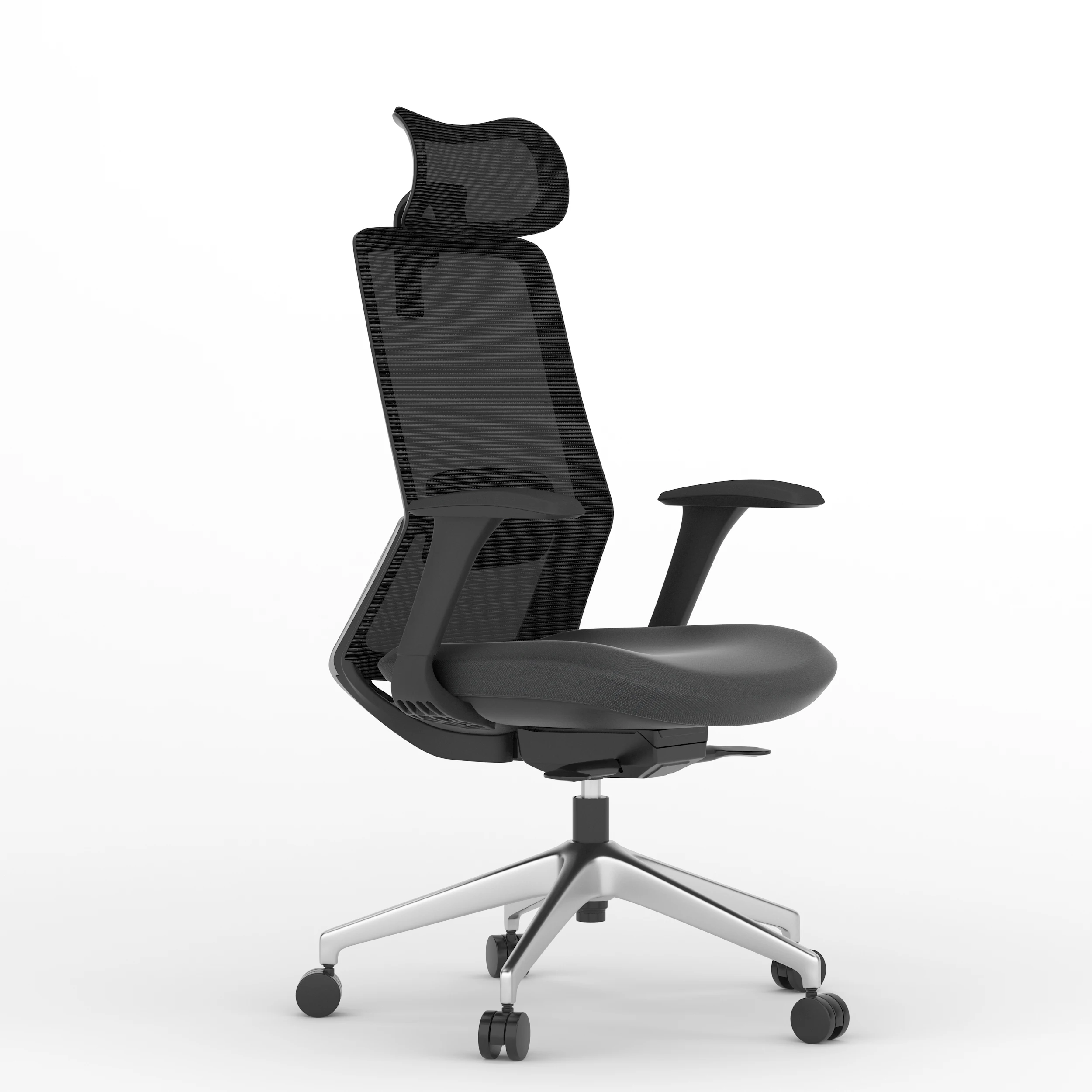 High Back Mesh Sliding Seat 4D Adjustable Armrest Chairs for Home Office