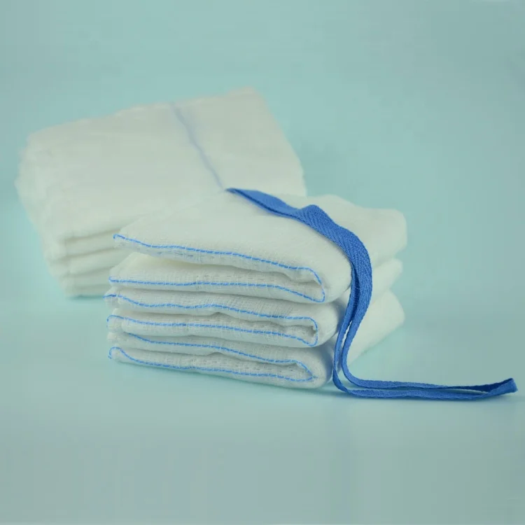 X-Ray Detectable Sterile Medical Quality Surgical Lap Abdominal Sponges Gauze Swab