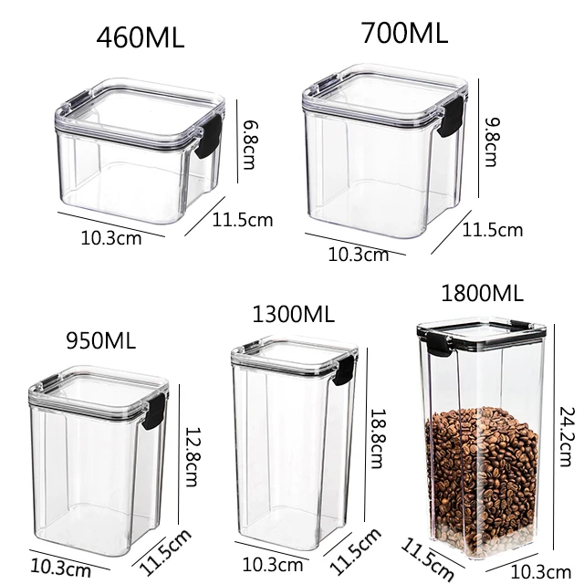 Кухонный Контейнер для хранения пищевых продуктов пластиковый контейнер зерен
