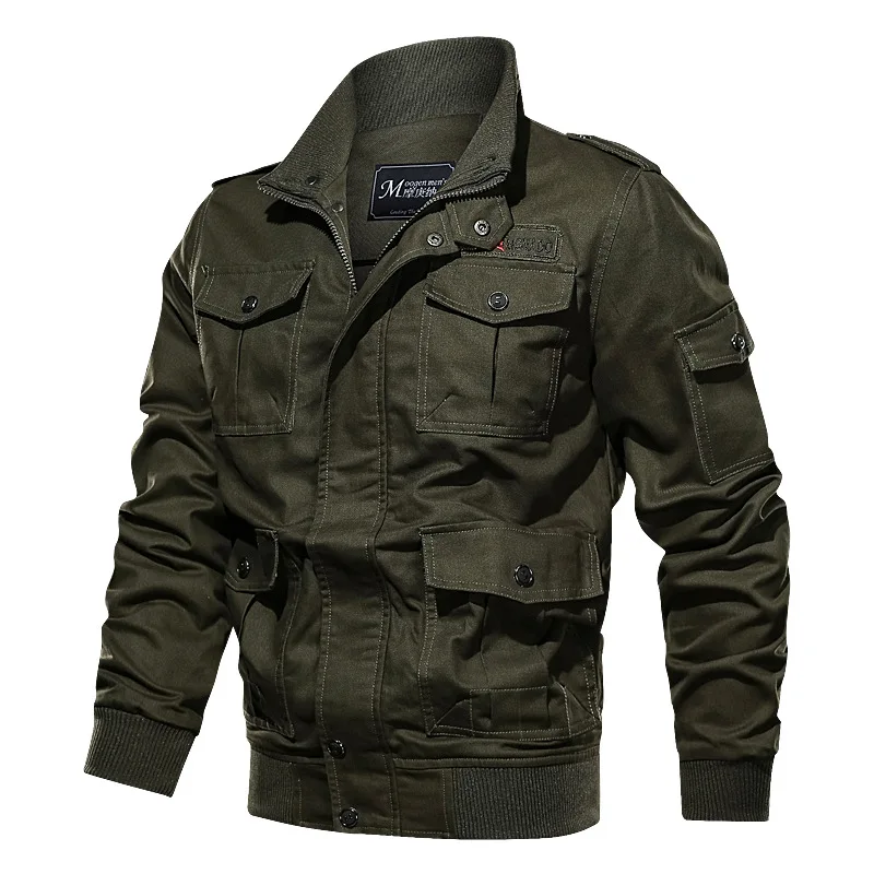 NZ-0006-2 TONGYANG Mens Green Khaki 3 colors Military jacket winter Cargo jacket PlusL Casual man Jackets Army clothes brand