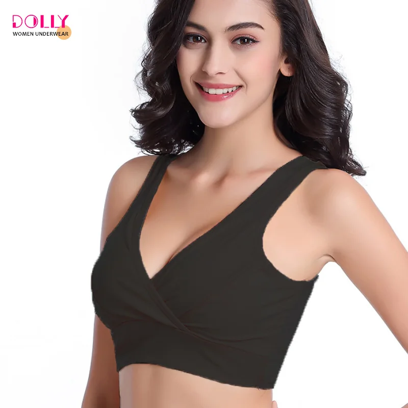 
Sexy Underwear Women Sleeping Bra Breathable Soft Maternity Nursing Bra Wholesale 