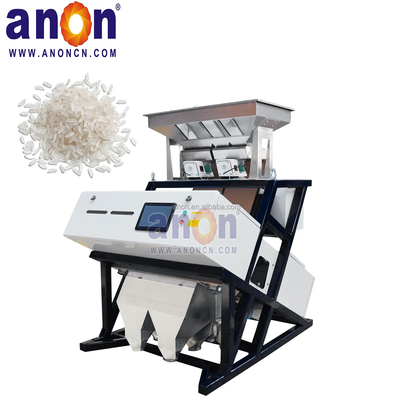 ANON Grain Color Sorter Machine rice polisher sorting machinery price in Nigeria Rice Color Sorter Machine