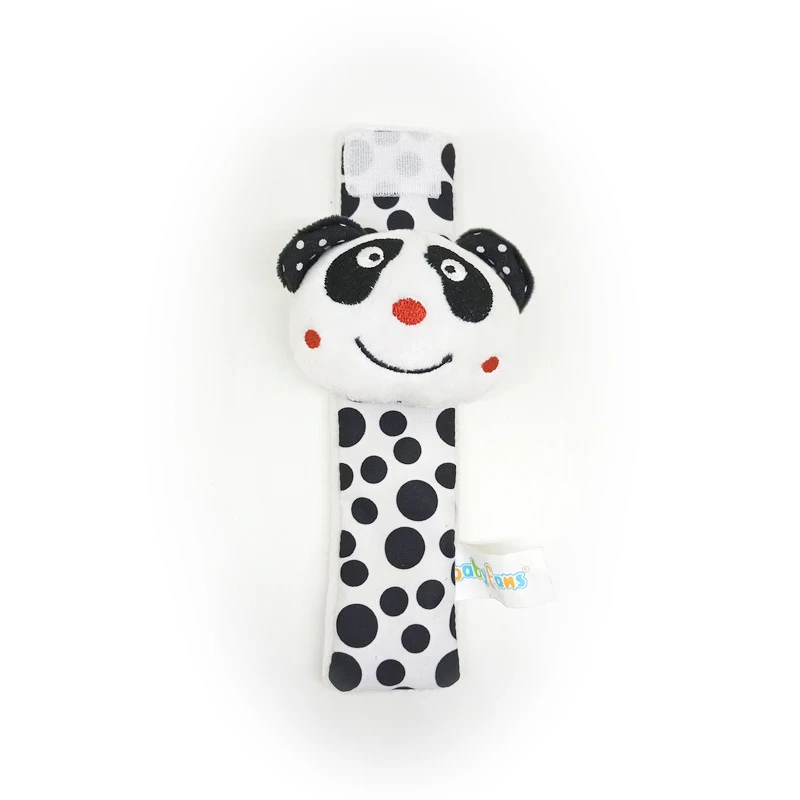 Newborn Baby cartoon animal Rattles Wrist rattle Foot Sock rattle hand bell Sound Toy washable fabric toy manufactures OEM ODM