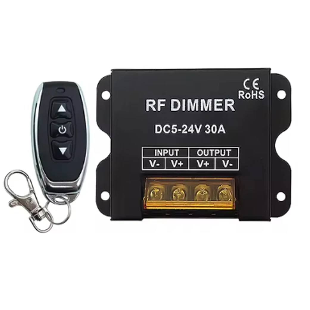 DC 12V LED Single Color Wireless Remote Control 3-Key RF Dimmer for Flexible Strip LED Dimming Switch Controller
