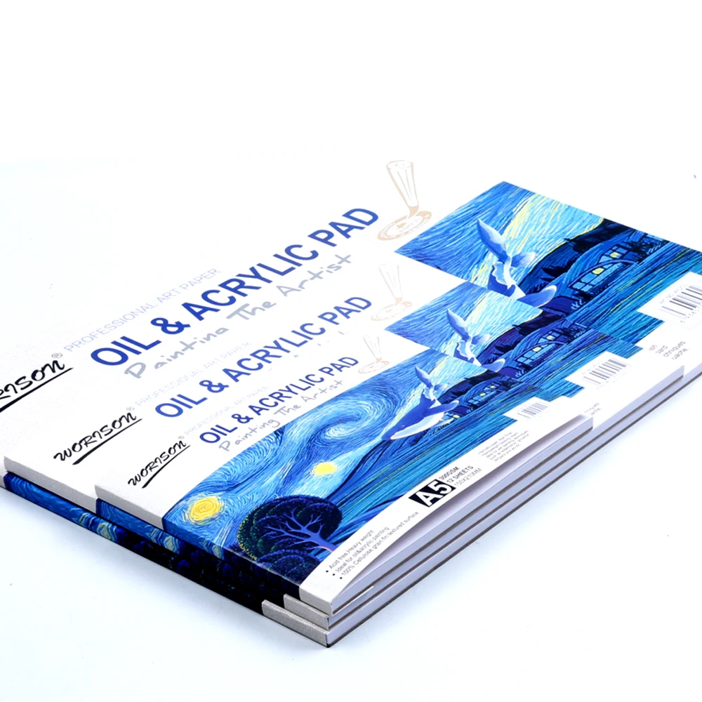 Hot Selling A4 A3 Sketch Pad 300g Art Drawing 12 Sheets Sketchbook Marker Pen Drawing Paper Pad