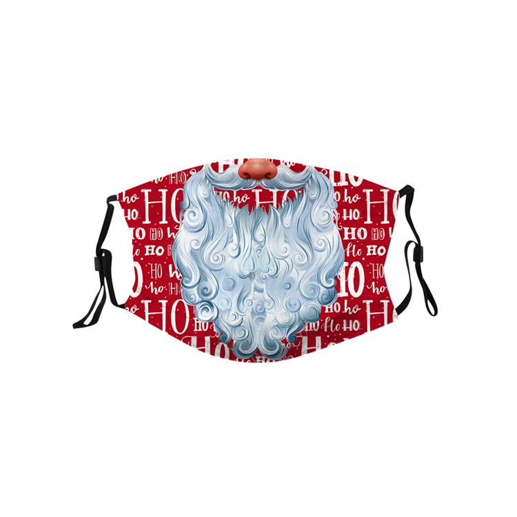 Wholesale Customization Fashion Party Mask Style New Christmas Picture Printed Hanging Ear Facemask For Adult And Kid
