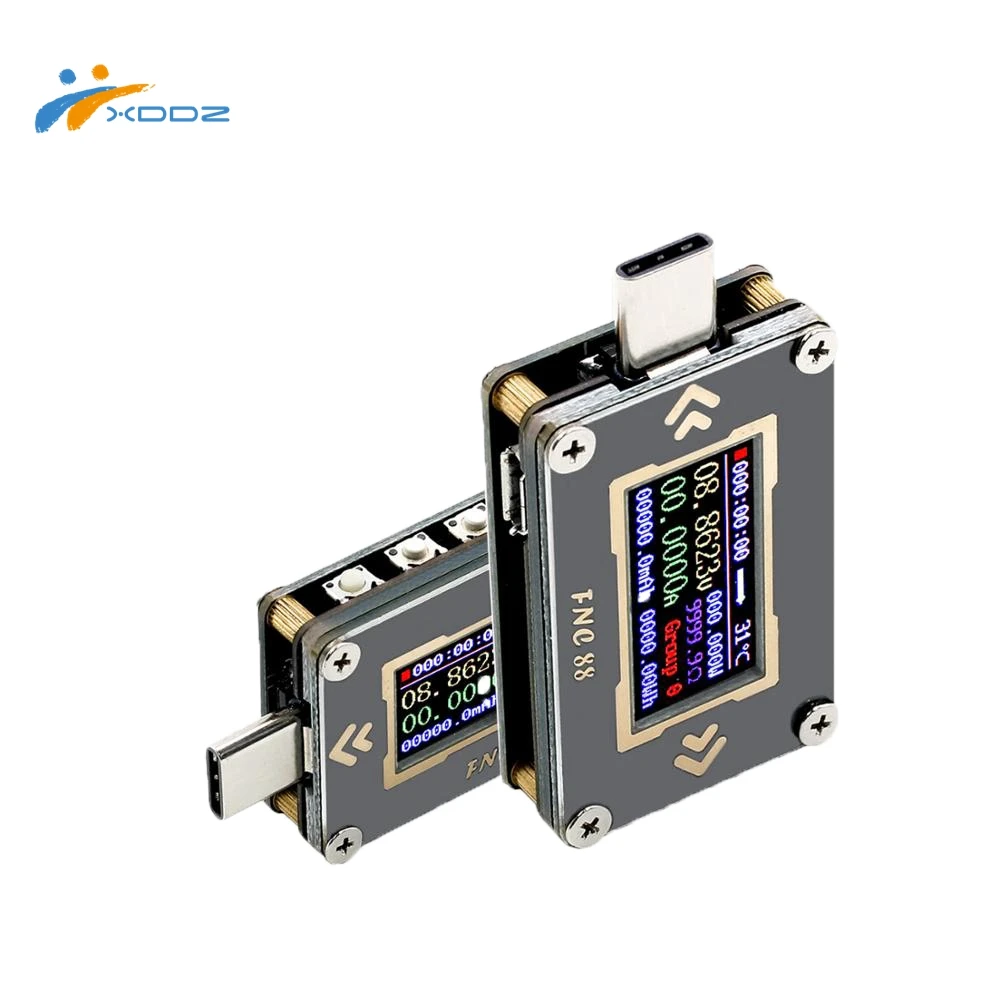 FNC88 Type-C PD trigger USB-C Voltmeter ammeter voltage 2 way current meter multimeter PD charger battery USB Tester
