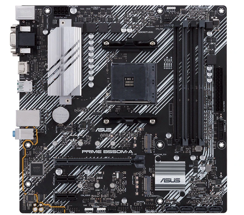 ASUS PRIME B550M-A motherboard Support 3rd Gen AMD Ryzen AM4 CPU AMD B550 Motherboard