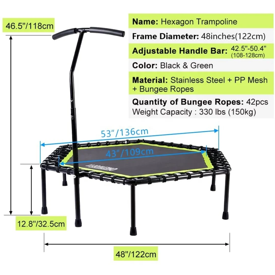Wellshow спортивный домашний тренажерный зал Складная регулируемая кровать для прыжков фитнес мини батут кровать с весной