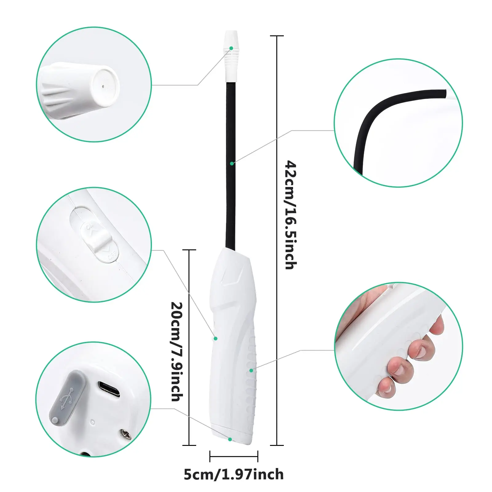 Electric Spray Bottle 0.5 Gallon with Flexible Wand, Watering Spray Wand Rechargeable Portable Garden Sprayer