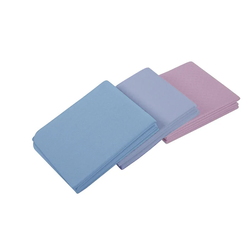 80cm High Quality Folding Yoga Travel Pilates Mat Portable Thickening 6/8mm Gymnastic Fitness Foldable TPE Yoga Mat
