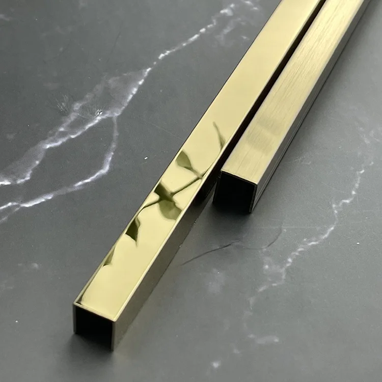 Decorative stainless steel trim profile stainless steel tile trim u shape trim tile edg