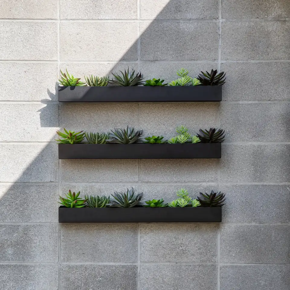 qualified metal plant pots for store resell outdoor and indoor application corten steel flower planter