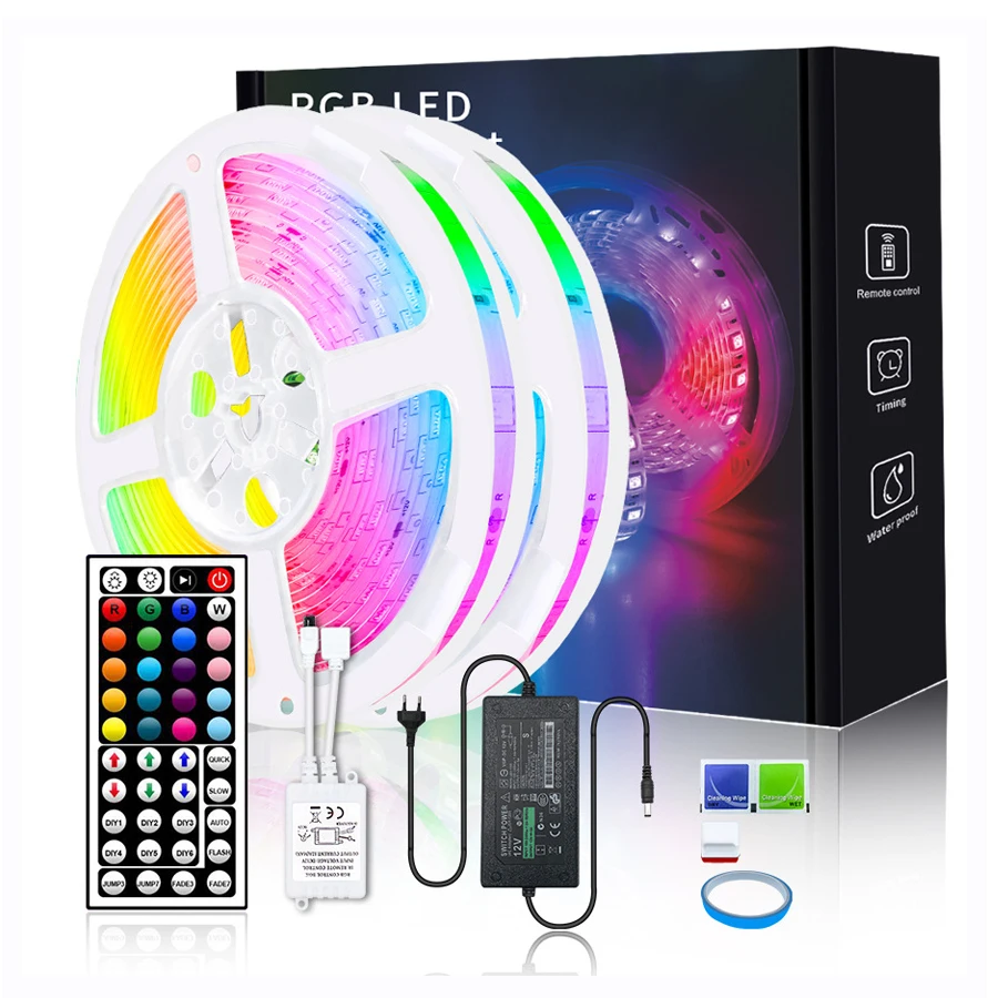 Гибкая светодиодная лента с дистанционным управлением 5050 RGB смарт-музыка синхронизация изменение цвета Светодиодная освещение подсветка ТВ светодиодные ленты